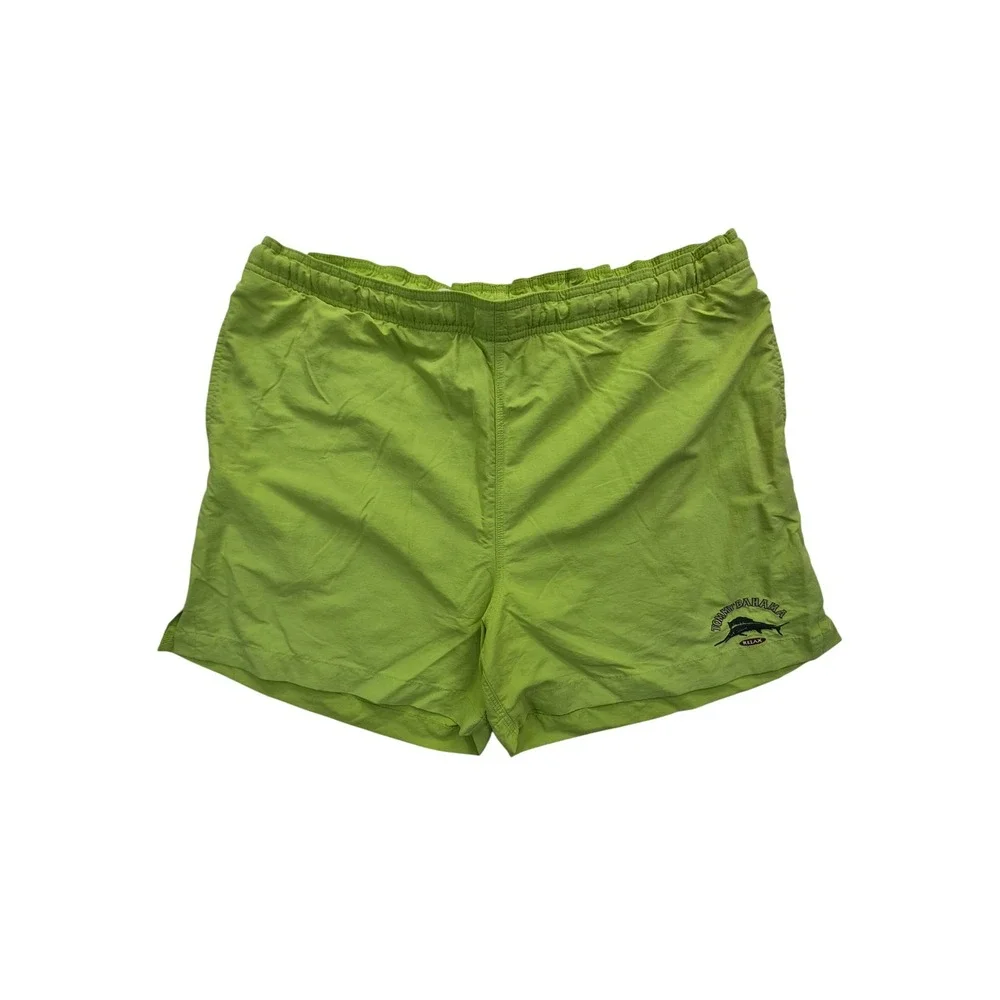 Tommy Bahama Swim Trunks Men's Medium Lime Green Mesh Lined
